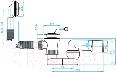 Сифон Plast Brno EV10050
