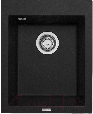 Мойка кухонная Longran Cube CUG410.500 (оникс) - фото