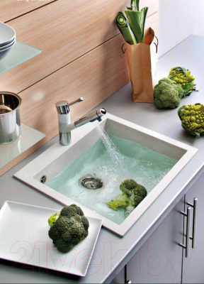 Мойка кухонная Longran Cube CUG410.500 (оникс)