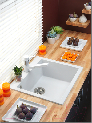 Мойка кухонная Longran Cube CUG410.500 (оникс)