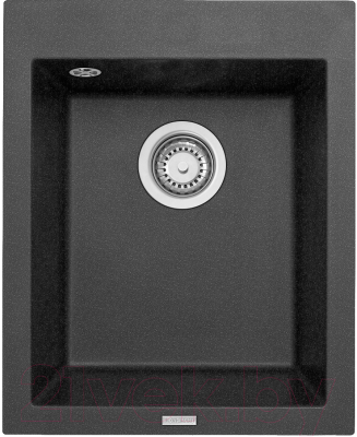 Мойка кухонная Longran Cube CUG410.500 (лава) - фото