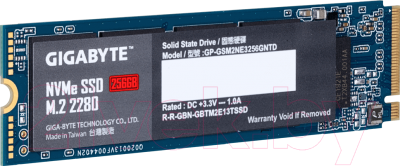 SSD диск Gigabyte 256GB (GP-GSM2NE3256GNTD)