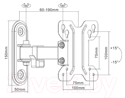 Кронштейн для телевизора MasterKron UDA11-111