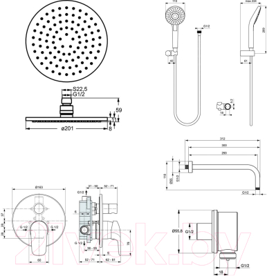 Комплект смесителей Ideal Standard BC447AA