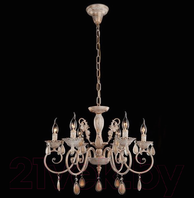 Люстра Евросвет 10009/6 (золото с белым) - фото