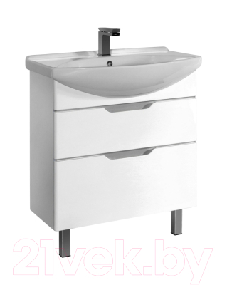Тумба под умывальник Dreja Laguna Plus 65 (белый) - фото
