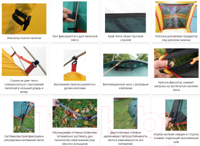 Палатка Alexika Nakra 3 / 9124.3101 (зеленый)