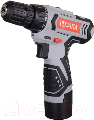 Аккумуляторная дрель-шуруповерт Ресанта ДА-12-2Л (75/14/1) - фото
