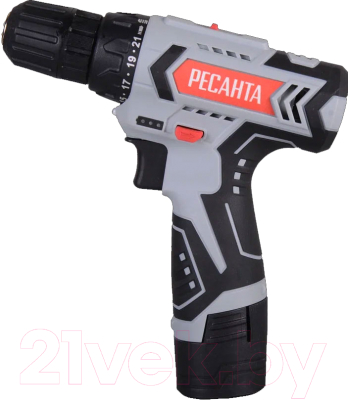 Аккумуляторная дрель-шуруповерт Ресанта ДА-12-2Л (75/14/1)