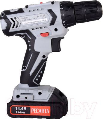Аккумуляторная дрель-шуруповерт Ресанта ДА-14-2Л (75/14/3)