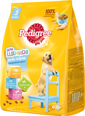 Сухой корм для собак Pedigree Для щенков всех пород с 2 месяцев с курицей - фото