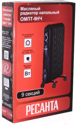 Масляный радиатор Ресанта ОМПТ-9НЧ