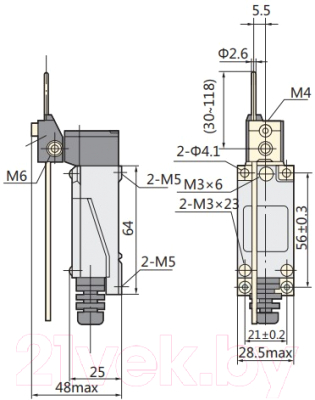 Выключатель путевой КС ME/8107