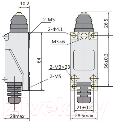Выключатель путевой КС ME/8111