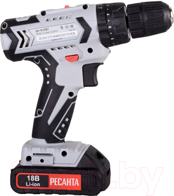 Аккумуляторная дрель-шуруповерт Ресанта ДА-18-2ЛК-У (75/14/6)