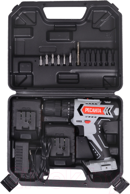 Аккумуляторная дрель-шуруповерт Ресанта ДА-18-2ЛК-У (75/14/6)