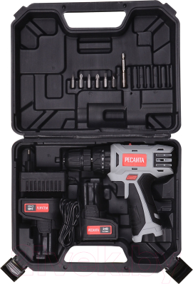 Аккумуляторная дрель-шуруповерт Ресанта ДА-24-2ЛК-У (75/14/8)