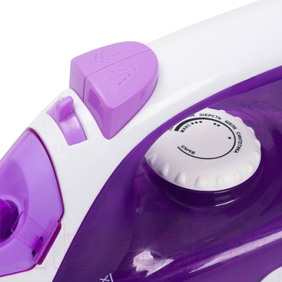 Беспроводной утюг Endever Delta-120 (белый/сиреневый)