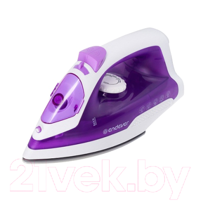 Беспроводной утюг Endever Delta-120 (белый/сиреневый)