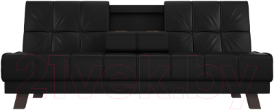 Диван Лига Диванов Винсент 182 (экокожа, черный)