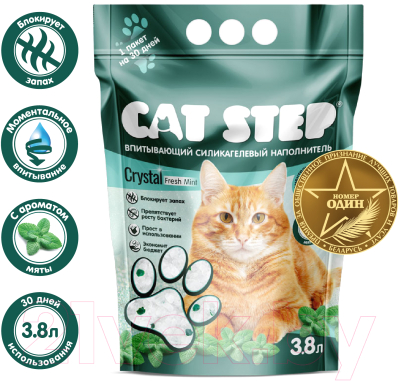 Наполнитель для туалета Cat Step Мята / 20363011