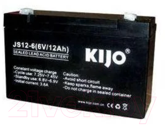 Батарея для ИБП Kijo 6V 12Ah / 6V12AH - фото