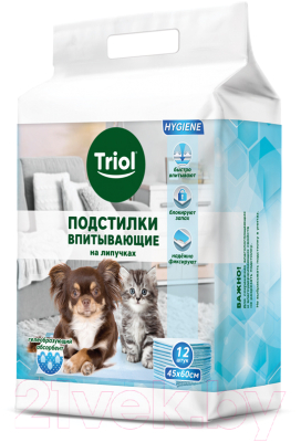 Одноразовая пеленка для животных Triol 30551005 / DP10