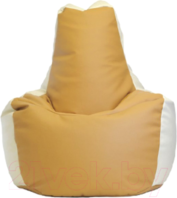 Бескаркасное кресло Flagman Спортинг С3.3-01 (бежевый/белый) - фото