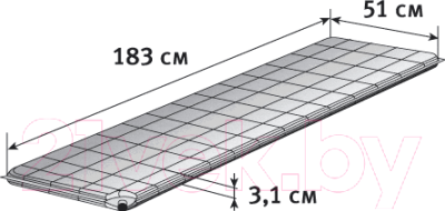 Туристический коврик Alexika Travel / 9321.3107 (оливковый зеленый)