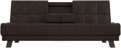 Диван Лига Диванов Винсент (экокожа, коричневый)