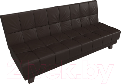 Диван Лига Диванов Винсент (экокожа, коричневый)