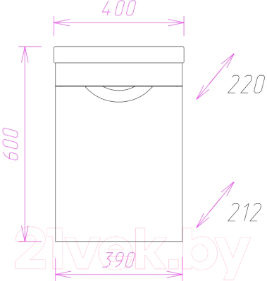 Тумба под умывальник Onika Комо 40.01 (104005)