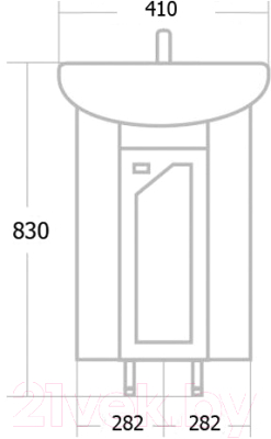 Тумба под умывальник Onika Малютка 33 (103301)