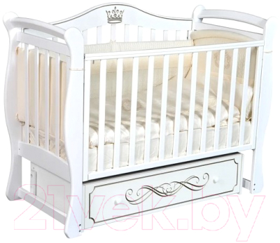 Детская кроватка Антел Julia-11 (белый)