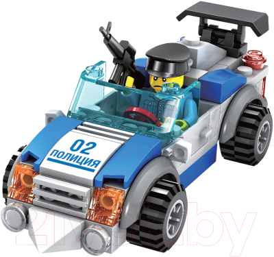 Конструктор Bondibon Полицейский патруль. Машина / ВВ3640