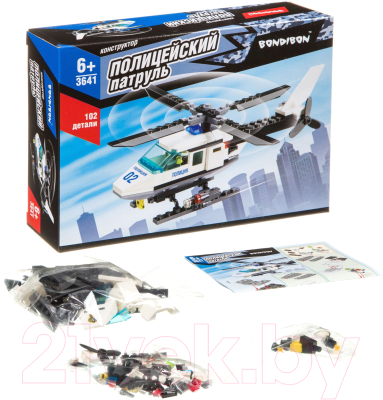 Конструктор Bondibon Полицейский патруль. Вертолет / ВВ3641