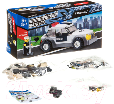Конструктор Bondibon Полицейский патруль. Машина / ВВ3642