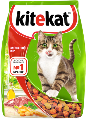 Сухой корм для кошек Kitekat Мясной пир (1.9кг)
