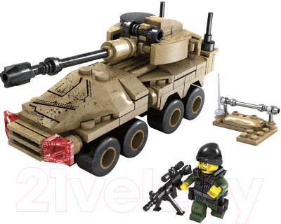 Конструктор Bondibon Военный Десант. Танк / ВВ3681