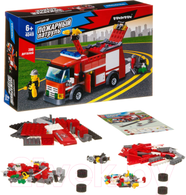 Конструктор Bondibon Пожарная служба. Пожарная машина / ВВ4049