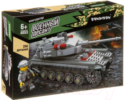 Конструктор Bondibon Военный десант. Танк / ВВ4053 - фото