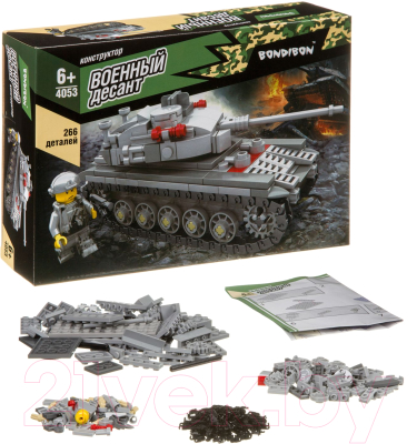 Конструктор Bondibon Военный десант. Танк / ВВ4053