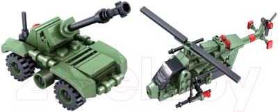 Конструктор Bondibon Военный десант. Вертолет / ВВ4054