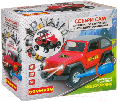 Конструктор Bondibon Собирай и играй. Внедорожник / ВВ4156 - фото