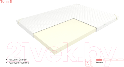 Наматрасник ортопедический EOS Топп 5 110x186 (джерси)