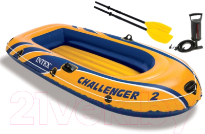 Надувная лодка Intex Challenger-2 Set / 68367NP