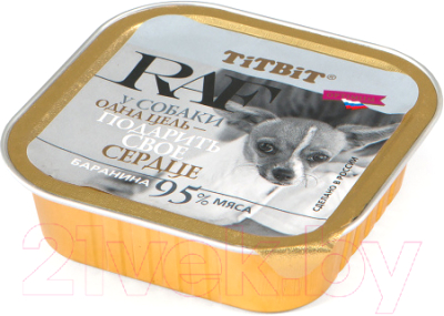 Влажный корм для собак TiTBiT RAF с бараниной - фото