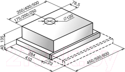Вытяжка телескопическая Elikor Интегра 50П-400-В2Л