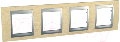 Рамка для выключателей и розеток Schneider Electric Unica MGU66.008.0M1 - фото