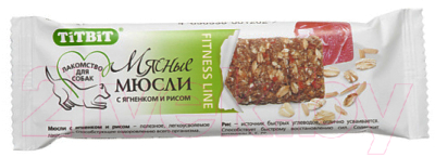 Лакомство для собак TiTBiT Fitness мюсли с ягненком и рисом - фото